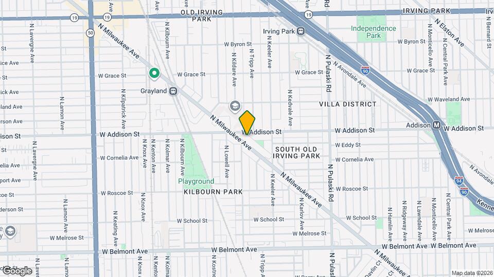 3575 N Milwaukee Ave Map and Location Details