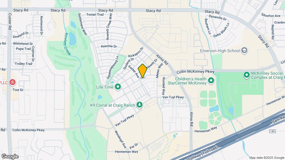 7225 Collin McKinney Pkwy Map and Location Details