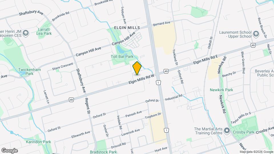 86 Elgin Mills Rd W Map and Location Details
