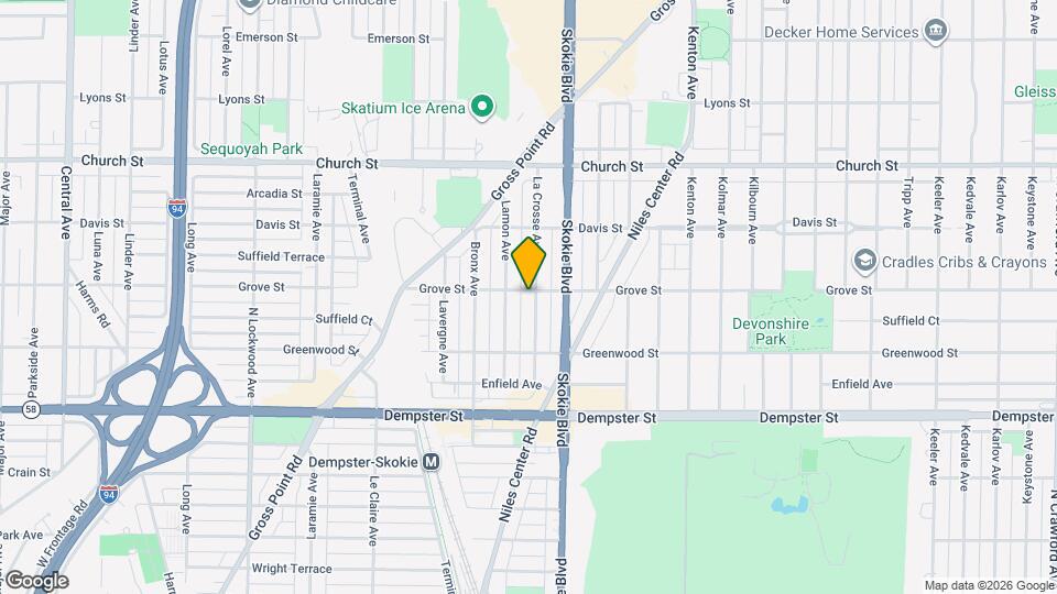 4837 Grove St, Unit G Map and Location Details