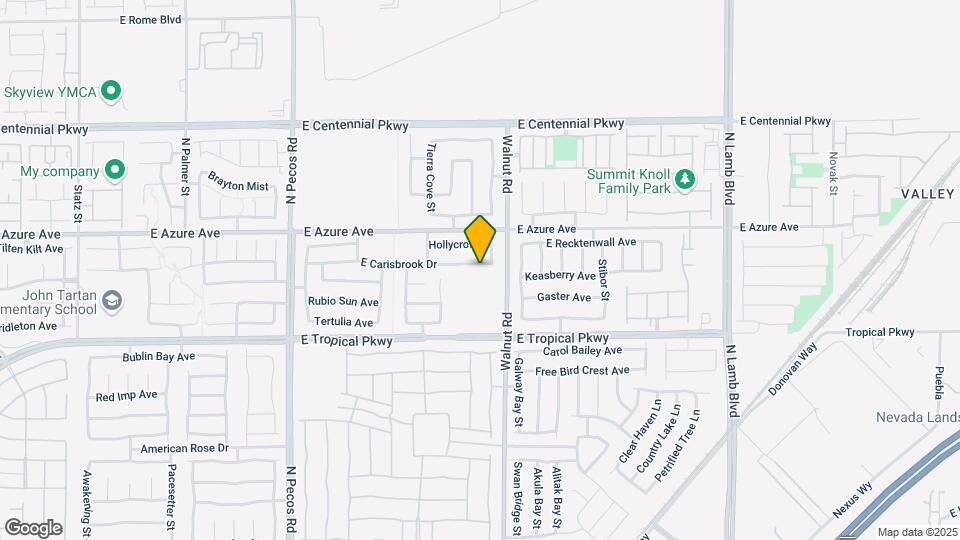 3841 E Carisbrook Dr Map and Location Details