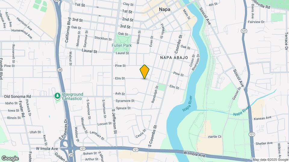 1429 Elm St Map and Location Details