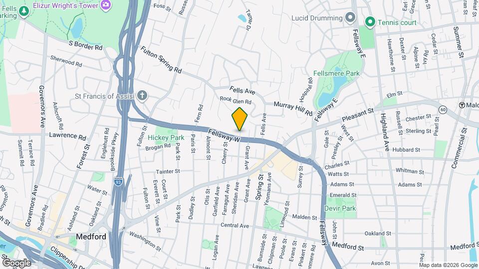 185 Fellsway W Map and Location Details