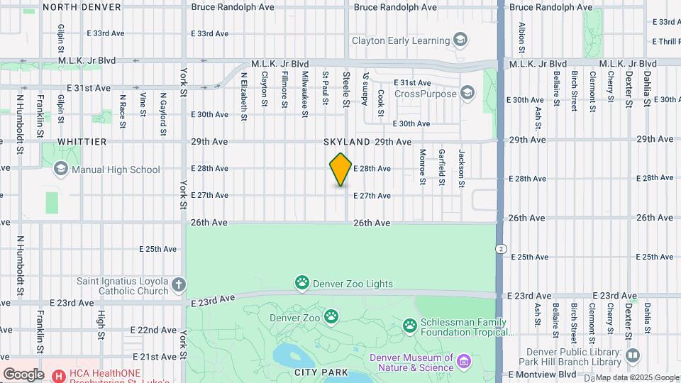 2701 Steele St Map and Location Details