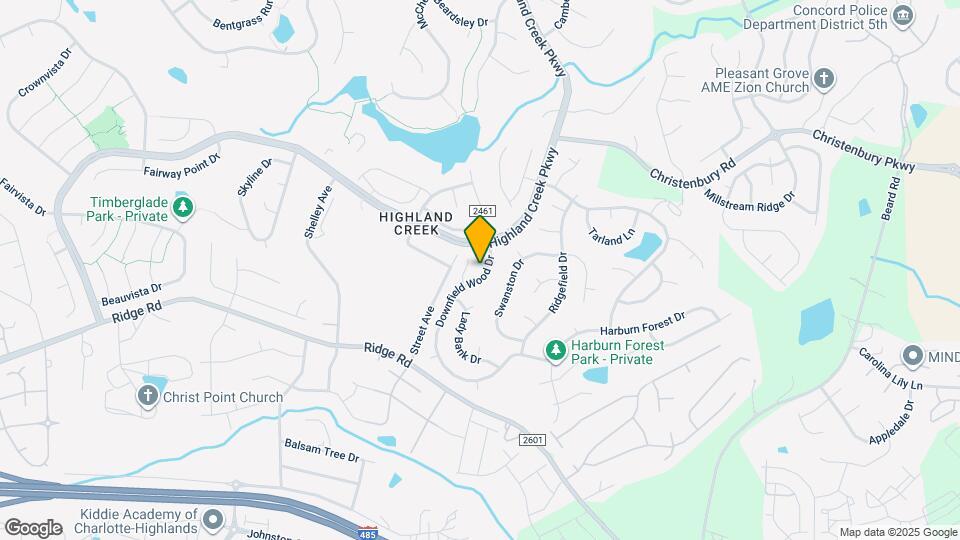 5824 Downfield Wood Dr Mapa y Detalles de la Ubicación