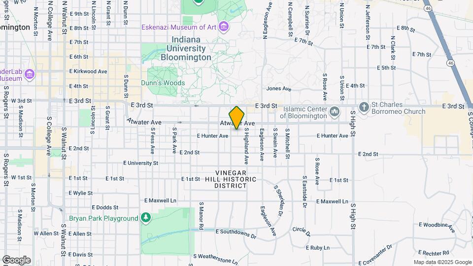 1209 E Hunter Ave Map and Location Details