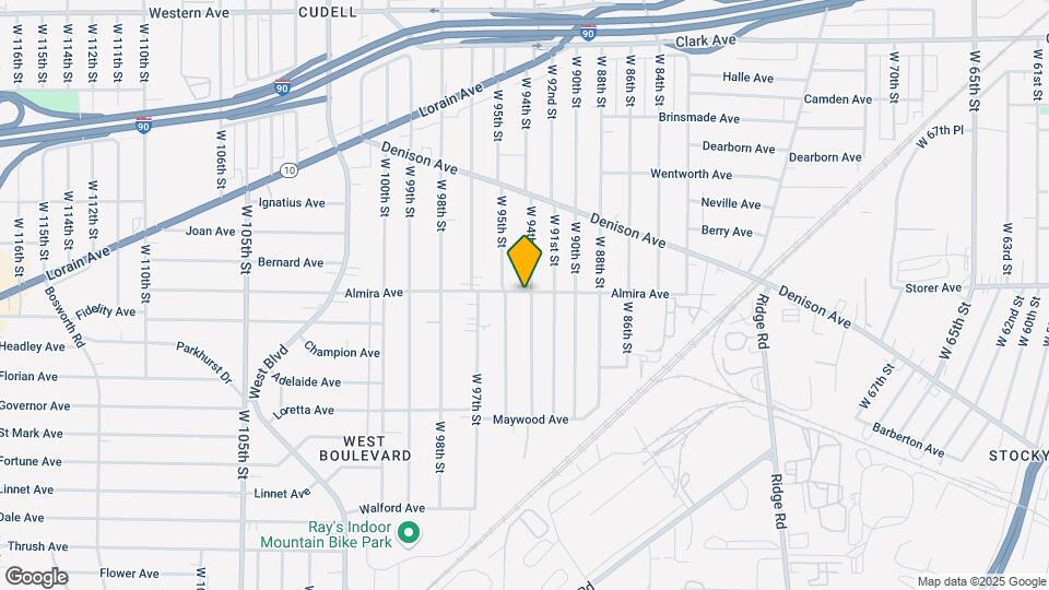 3366 W 94th St, Unit Upstairs Map and Location Details