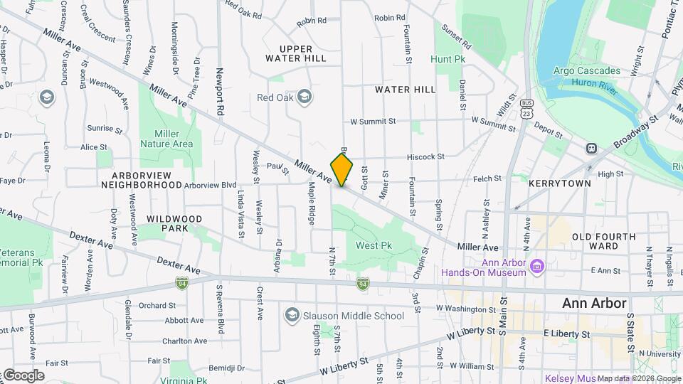 829 Miller Ave Map and Location Details