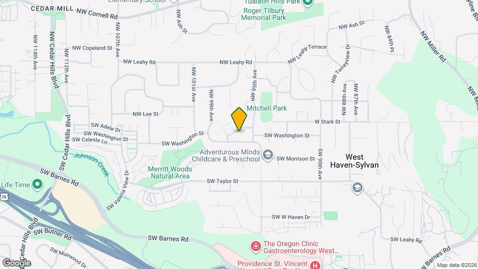 9610 SW Washington Pl Map and Location Details
