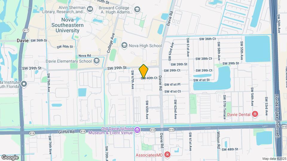 6620 SW 41st St Map and Location Details