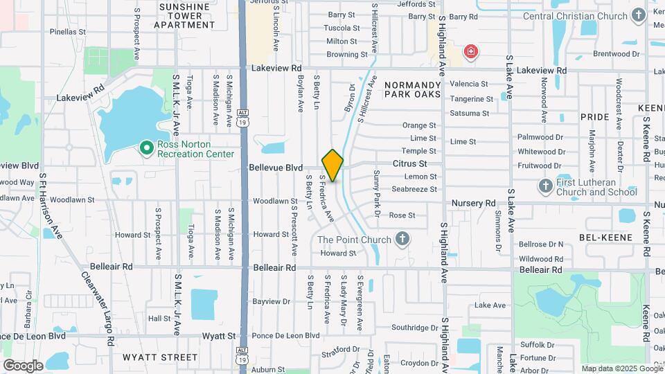 1468 S Evergreen Ave Map and Location Details