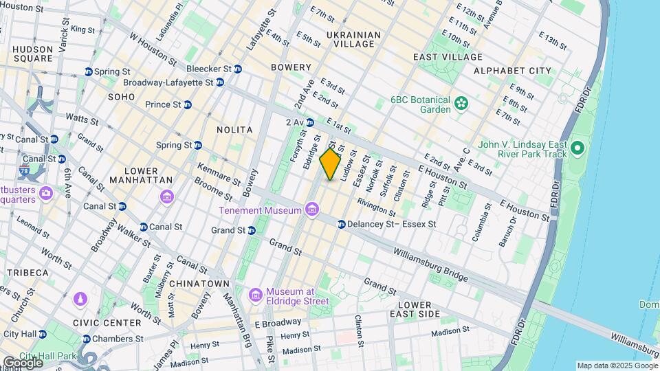86 Rivington St Mapa y Detalles de la Ubicación