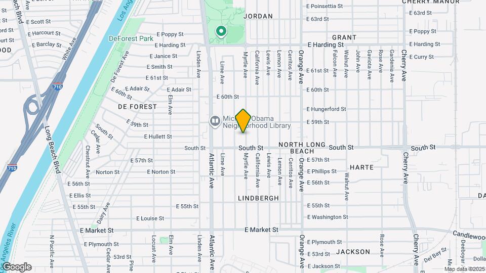 5843 Myrtle Ave Map and Location Details