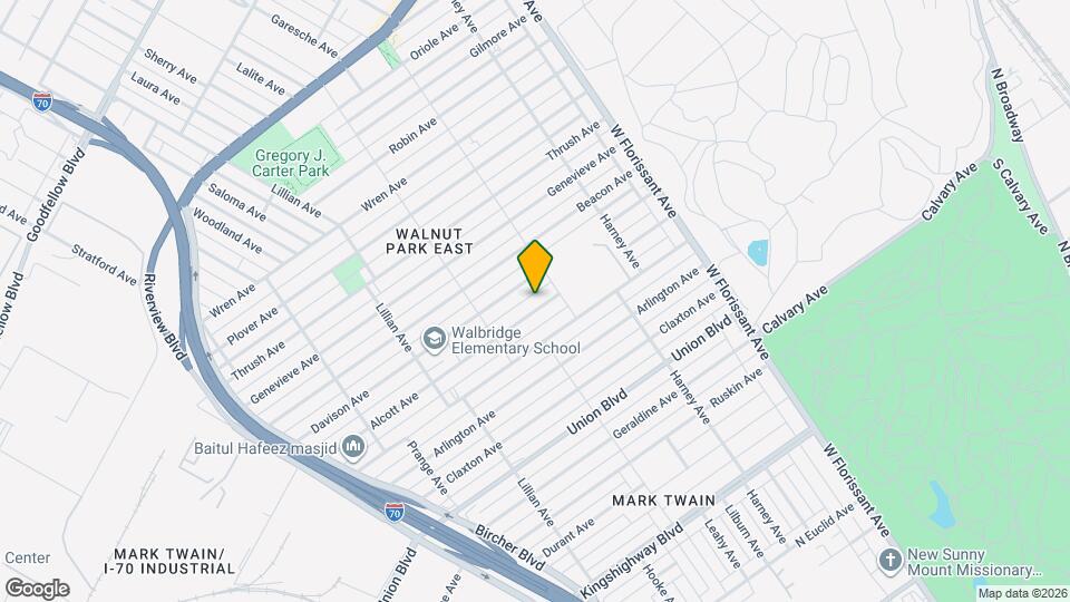 5257 Alcott Ave Map and Location Details