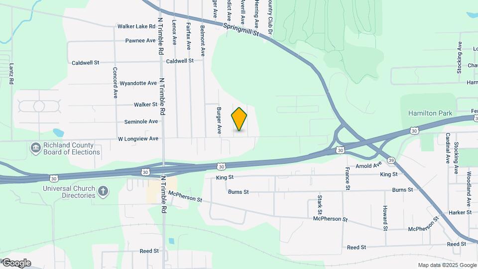 864 W Longview Ave Map and Location Details