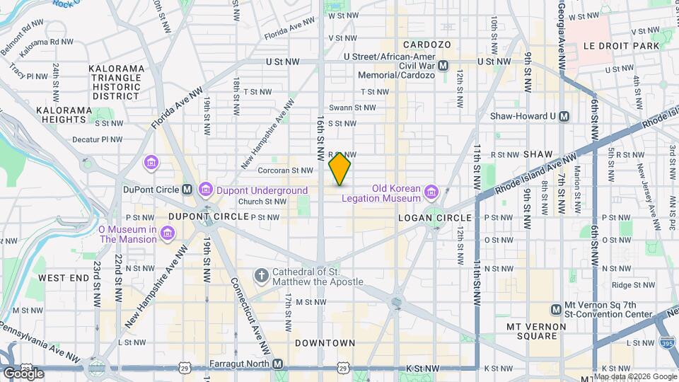 1516 Q St NW Map and Location Details