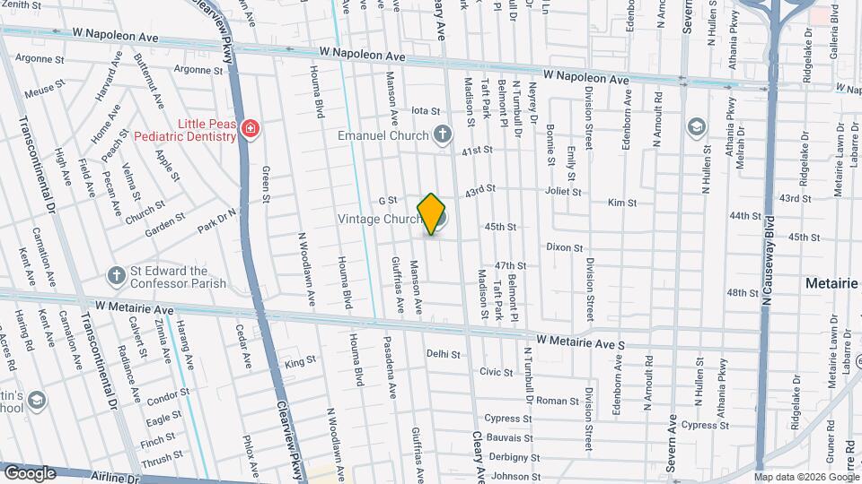 1217 Richland Ave Map and Location Details