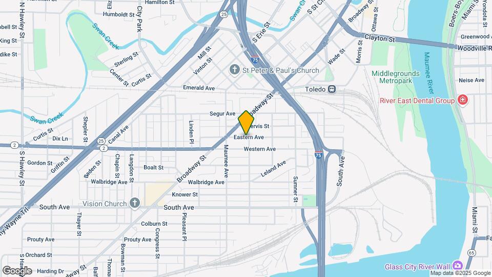 405 Eastern Ave Map and Location Details