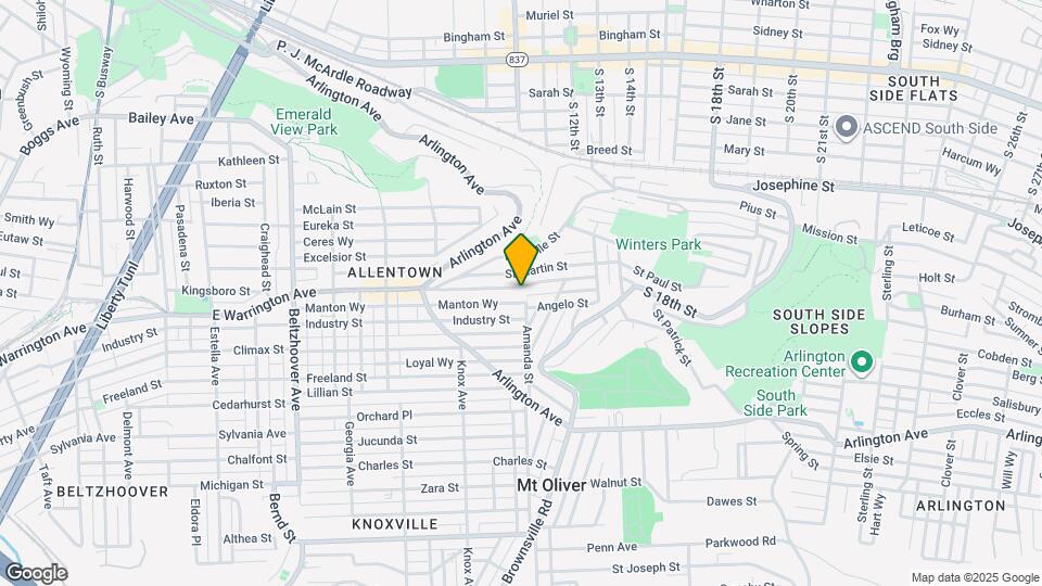 986 E Warrington Ave Map and Location Details