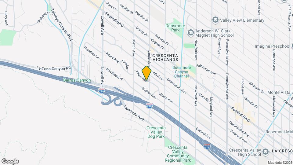 3708 Altura Ave Map and Location Details