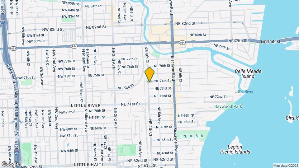 424 NE 74th St Mapa y Detalles de la Ubicación