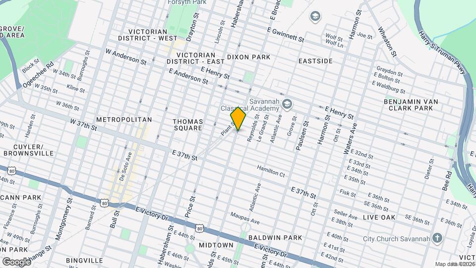 602 E 34th St Map and Location Details