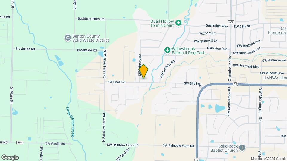 3607 SW Carter Rd Map and Location Details