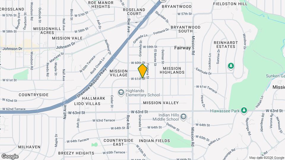 6101 Granada St Map and Location Details