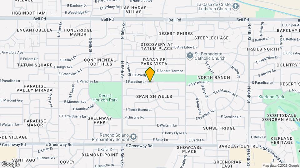5801 E Paradise Ln Map and Location Details