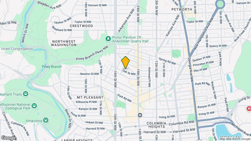 1447 Oak St NW Map and Location Details