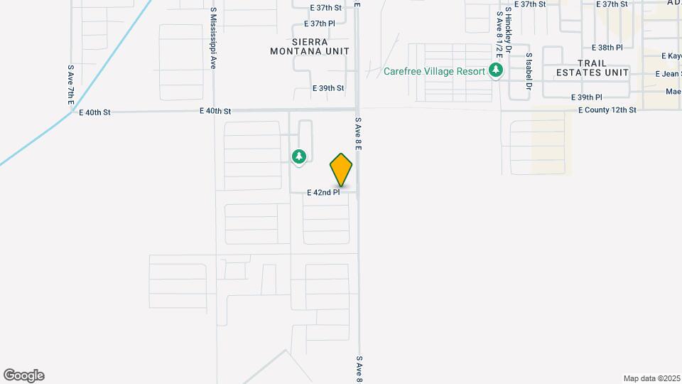 7951 E 42nd Pl Mapa y Detalles de la Ubicación