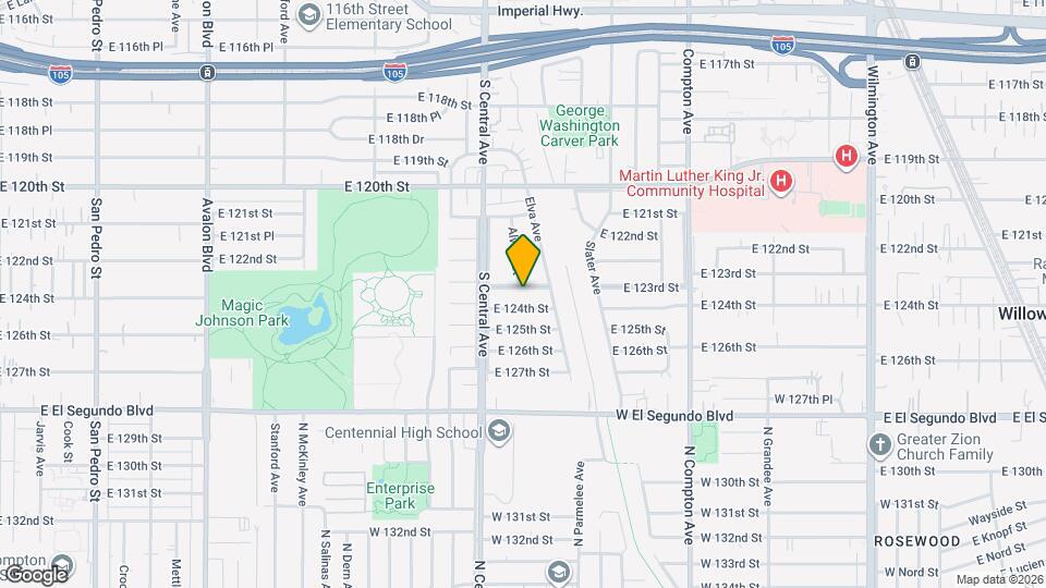 1238 E 123rd St Mapa y Detalles de la Ubicación