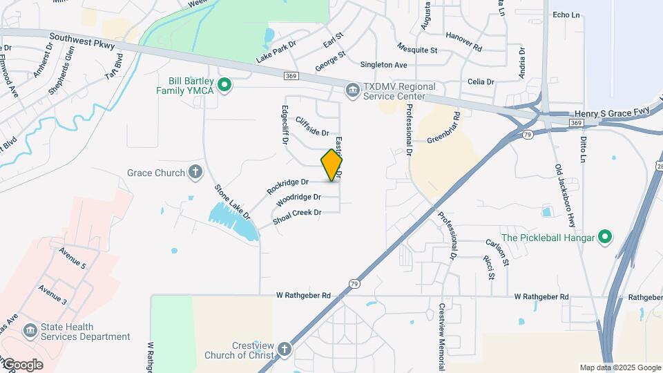 1703 Rockridge Dr Map and Location Details