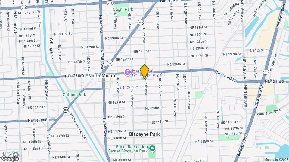 12344 NE 9th Ave Map and Location Details