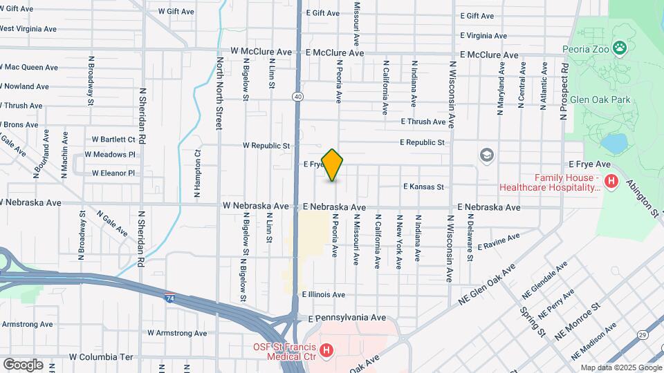 1923 N Peoria Ave Map and Location Details