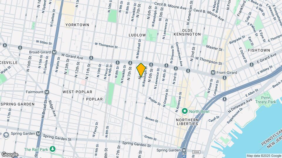 955 N 6th St Map and Location Details