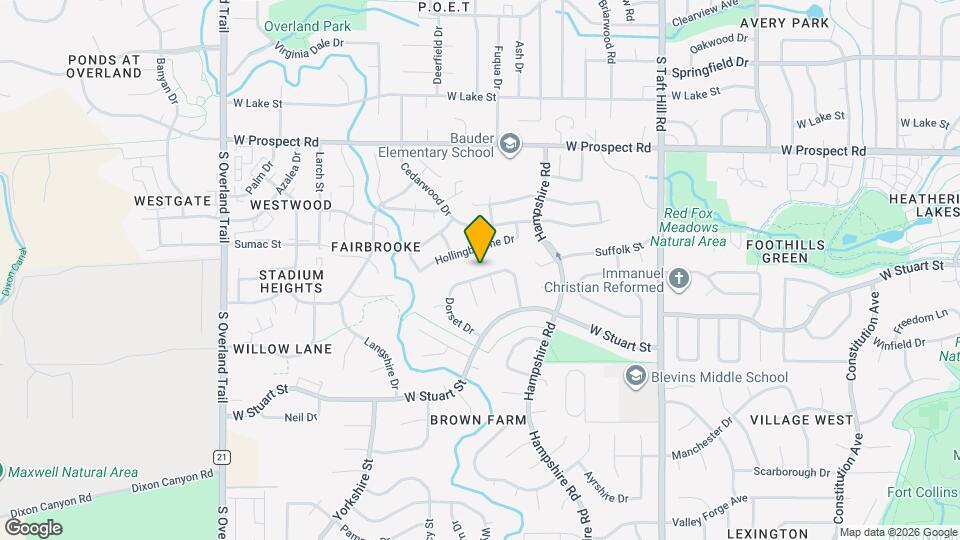 1800 Corriedale Dr Map and Location Details