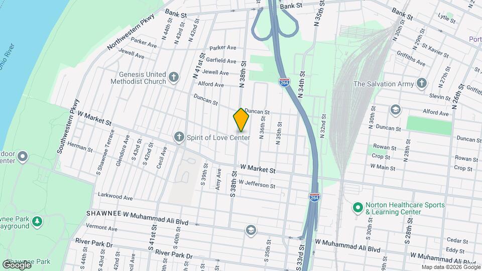 103 N 38th St Map and Location Details