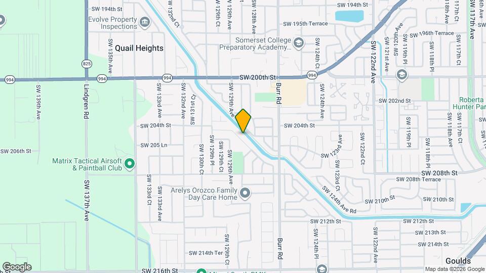 12855 SW 207th Terrace Map and Location Details