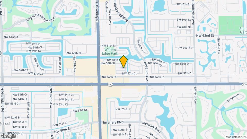 7303 NW 57th Dr Map and Location Details