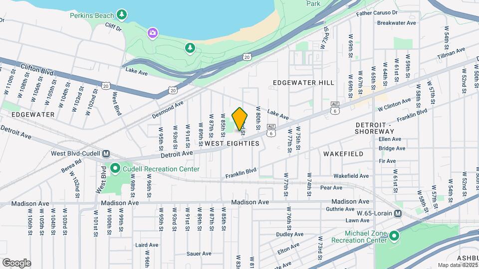 1384 W 83rd St Map and Location Details