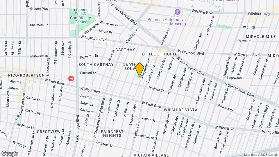 1159 S Hayworth Ave Map and Location Details