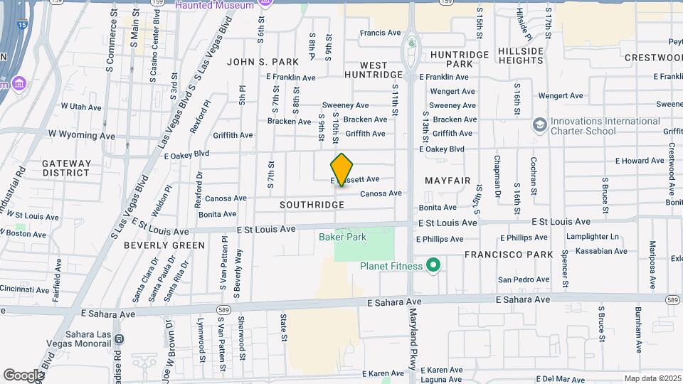 1913 S 10th St Map and Location Details