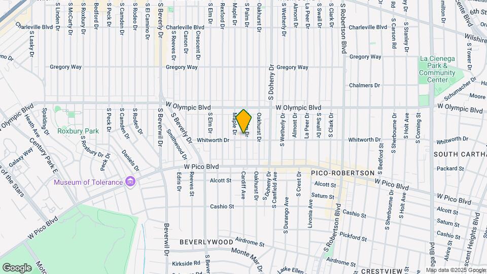 9201 Whitworth Dr Map and Location Details