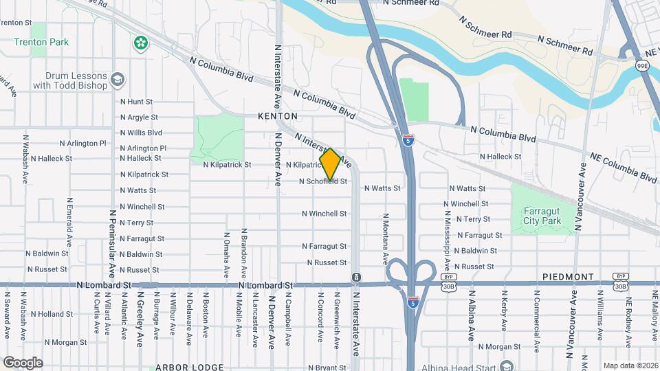 1634 N Schofield St Map and Location Details