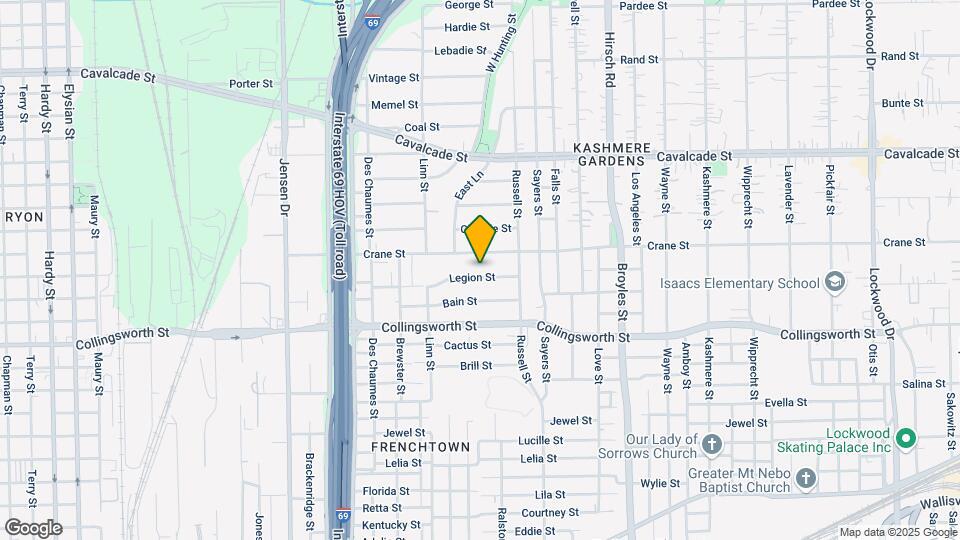 3615 Legion St Map and Location Details