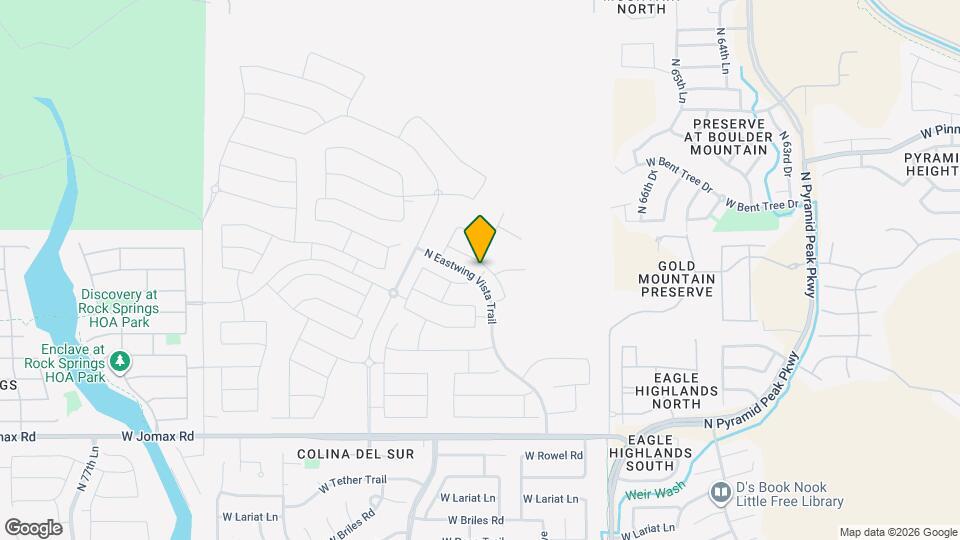 6949 W Buckhorn Trail Mapa y Detalles de la Ubicación