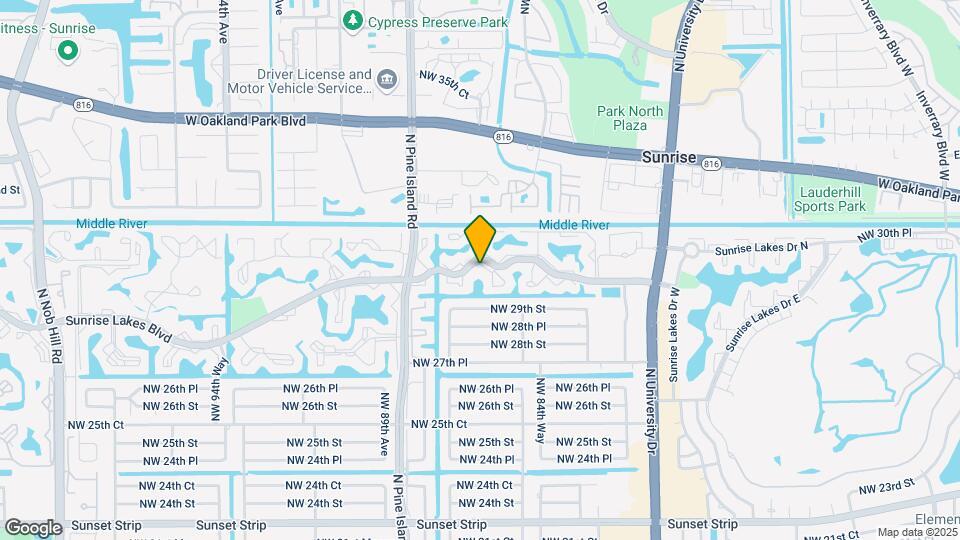 8435 Sunrise Lakes Blvd Map and Location Details