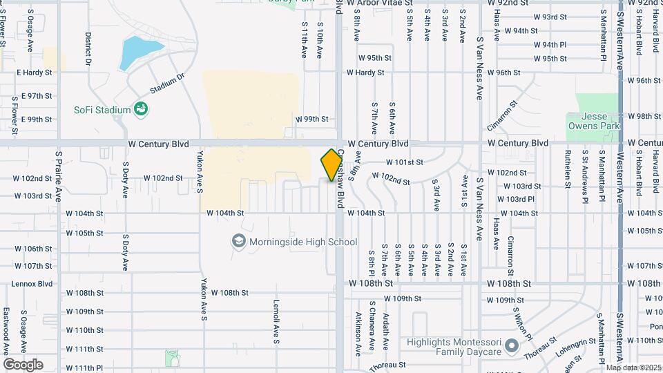 10211 Crenshaw Blvd Map and Location Details