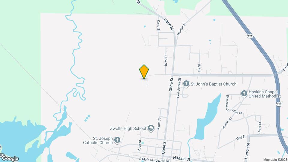 522 Oak St Map and Location Details